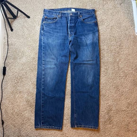 Levi's Other - Levi's 501 Jeans Mens 36x30 Blue Vintage Original Fit Straight Leg Denim